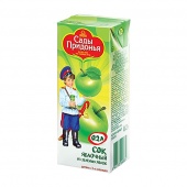 Сок "Сады Придонья", яблочный из зеленых яблок, 0,2 л изображение на сайте Михайловского рынка