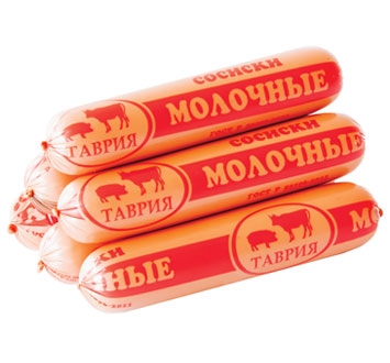 Сосиски «Молочные» ГОСТ, Таврия изображение на сайте Михайловского рынка