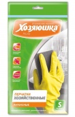 Перчатки хозяйственные "Хозяюшка Мила", латексные. изображение на сайте Михайловского рынка