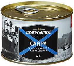 Сайра натуральная "Доброфлот", 245 г изображение на сайте Михайловского рынка