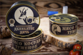 Тушеное мясо Косули ж/б (325 гр.) изображение на сайте Михайловского рынка