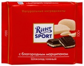 Шоколад Ritter Sport 51% темный с марципаном 100г изображение на сайте Михайловского рынка