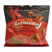 Сухарики ржаные со вкусом красной икры "Кириешки" 40гр  изображение на сайте Михайловского рынка