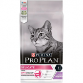 PRO PLAN® Delicate для взрослых кошек с чувствительным пищеварением, с индейкой, 1.5 кг