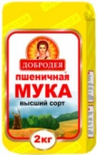 Мука "Добродея" высший сорт 2 кг  изображение на сайте Михайловского рынка