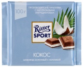 Шоколад Ritter Sport с кокосовой начинкой 100г изображение на сайте Михайловского рынка