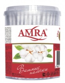 "Amra" Ватные палочки Amra (цилиндр) 200шт (Bumfa) изображение на сайте Михайловского рынка