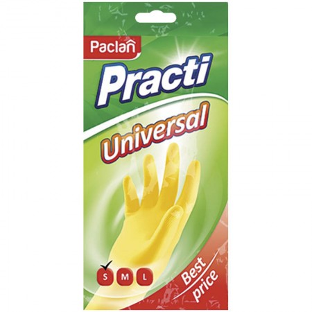 Перчатки резиновые Paclan "Practi Universal" изображение на сайте Михайловского рынка