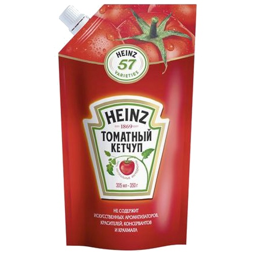 Кетчуп Heinz томатный с дозатором 350 г