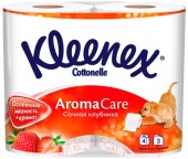 Туалетная бумага Kleenex "Сочная клубника" 3 слоя изображение на сайте Михайловского рынка