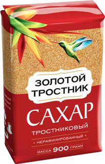 Сахар тростниковый "Золотой тростник"  900 г