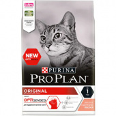 PRO PLAN® Original adult для взрослых кошек, с лососем, 1.5 кг