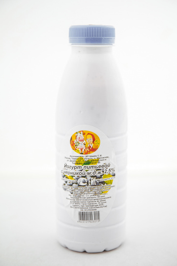 Йогурт питьевой 2,5% "Черника", 0,5 л. изображение на сайте Михайловского рынка