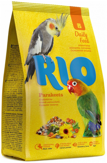 RIO Daily feed корм для средних попугаев основной рацион, 500 г изображение на сайте Михайловского рынка