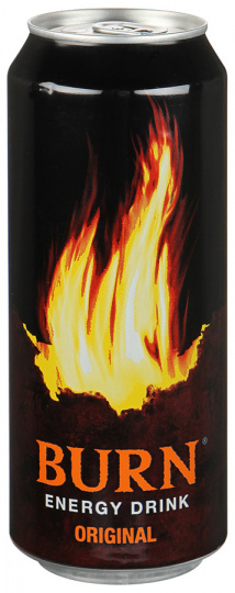 Напиток Burn энергетический газированный c кофеином 0,5л изображение на сайте Михайловского рынка