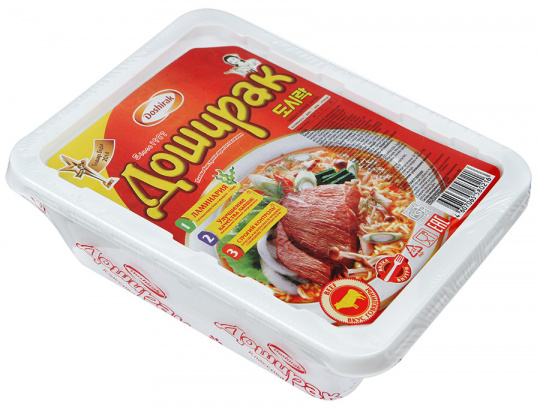 Лапша Доширак со вкусом говядины быстрого приготовления 90г изображение на сайте Михайловского рынка