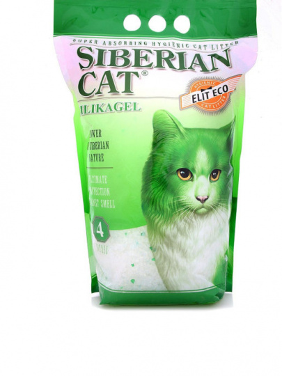 Siberian Cat Elit ECO 4 Наполнитель силикагелевый для кошек, 4 л изображение на сайте Михайловского рынка